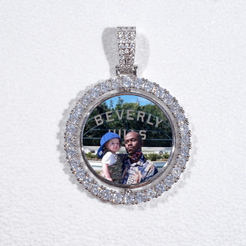 3D Spinning 2-Faced Custom Picture Pendant