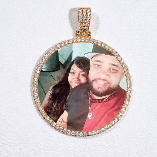 MEDIUM 3D CIRCLE CUSTOM PICTURE PENDANT