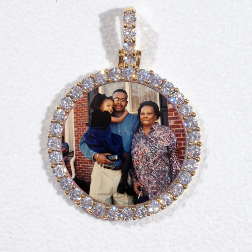 3D CIRCLE CUSTOM PICTURE PENDANT SMALL SIZE