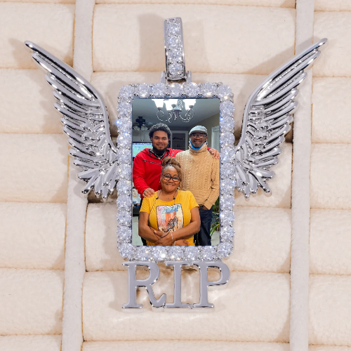 RIP WING 3D CUSTOM PICTURE PENDANT
