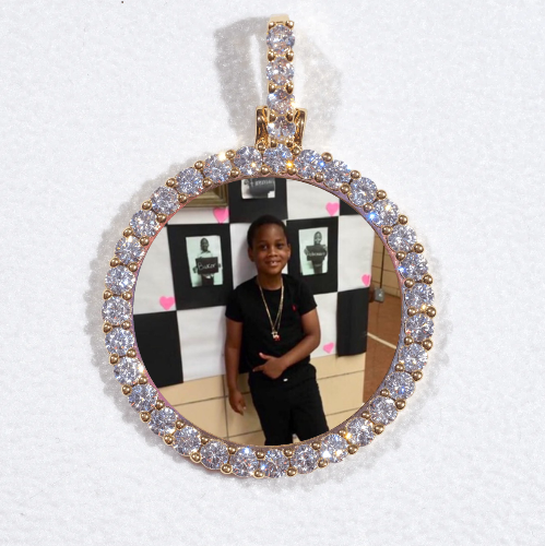 3D CIRCLE CUSTOM PICTURE PENDANT SMALL SIZE