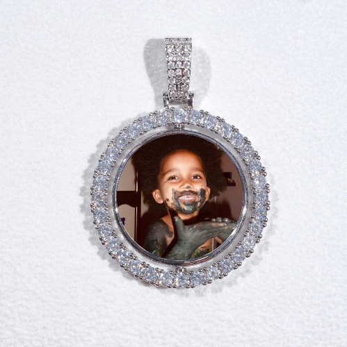 3D Spinning 2-Faced Custom Picture Pendant