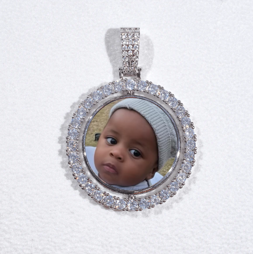 3D Spinning 2-Faced Custom Picture Pendant