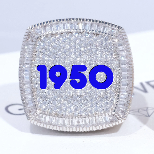 CUSTOM LETTER 3D ICED RING
