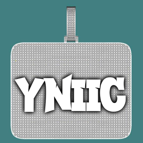 CUSTOM LETTER NECKLACE 3D BIG SQUARE