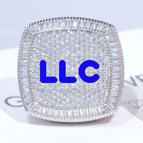 CUSTOM LETTER 3D ICED RING