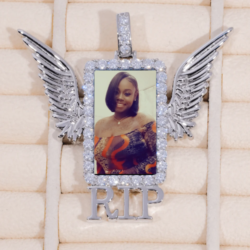 RIP WING 3D CUSTOM PICTURE PENDANT