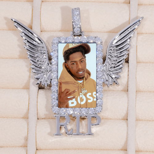 RIP WING 3D CUSTOM PICTURE PENDANT