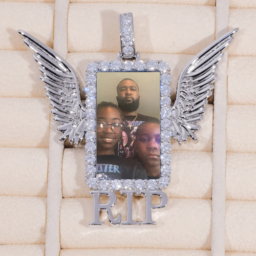 RIP WING 3D CUSTOM PICTURE PENDANT