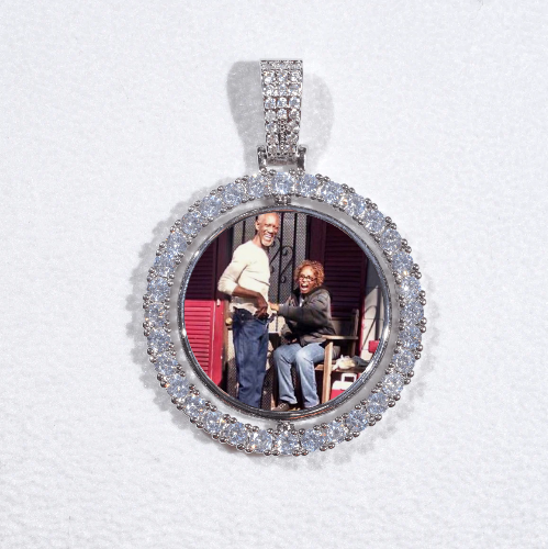 3D Spinning 2-Faced Custom Picture Pendant