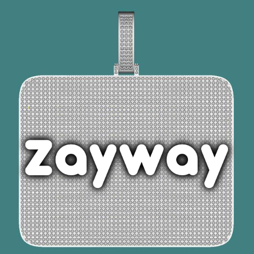 CUSTOM LETTER NECKLACE 3D BIG SQUARE