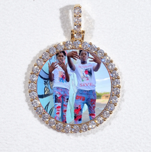 3D CIRCLE CUSTOM PICTURE PENDANT SMALL SIZE