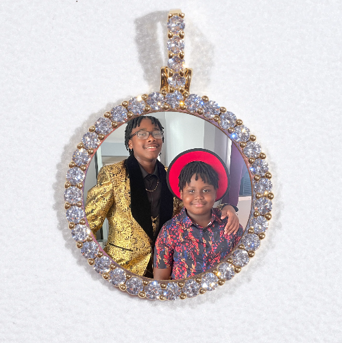 3D CIRCLE CUSTOM PICTURE PENDANT SMALL SIZE