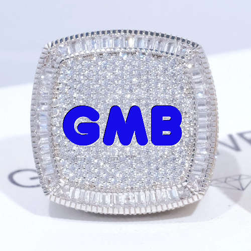 CUSTOM LETTER 3D ICED RING