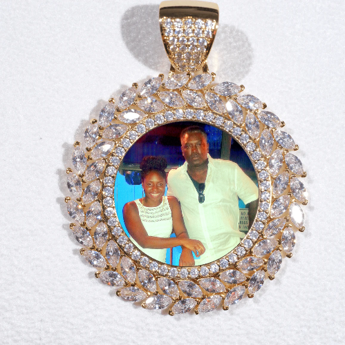 Large 3D Wheat Ear Custom Picture Pendant