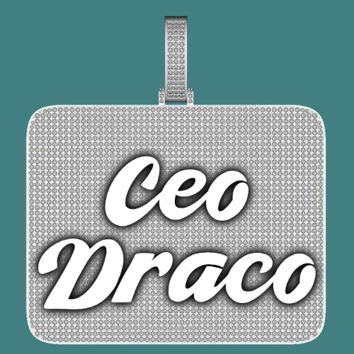CUSTOM LETTER NECKLACE 3D BIG SQUARE