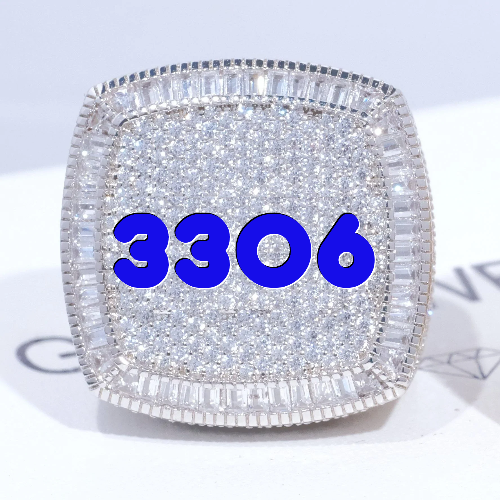 CUSTOM LETTER 3D ICED RING