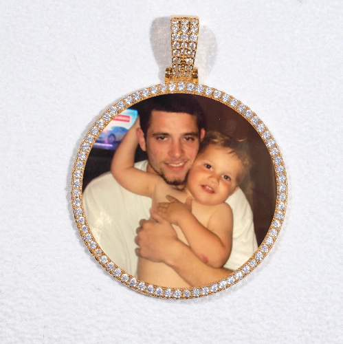 MEDIUM 3D CIRCLE CUSTOM PICTURE PENDANT