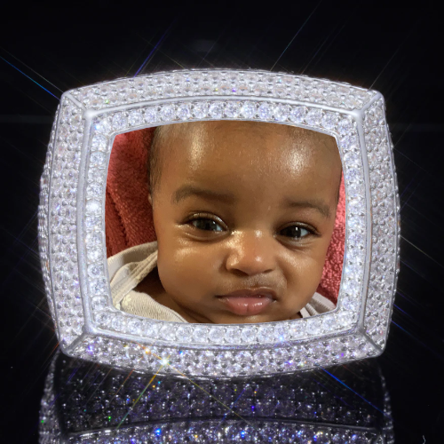 3D CUSTOM PICTURE ICED RING