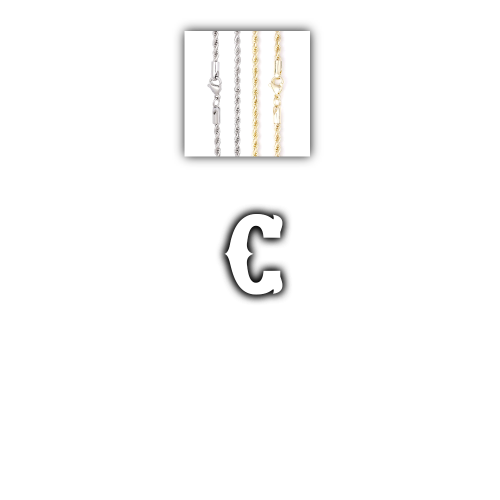 Custom Letters Freibeuter Font Necklace