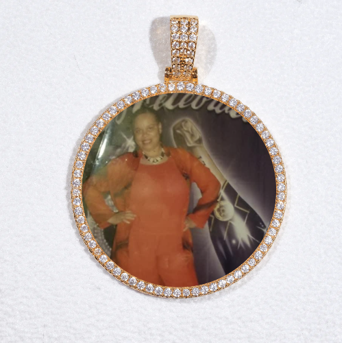 MEDIUM 3D CIRCLE CUSTOM PICTURE PENDANT