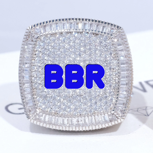 CUSTOM LETTER 3D ICED RING