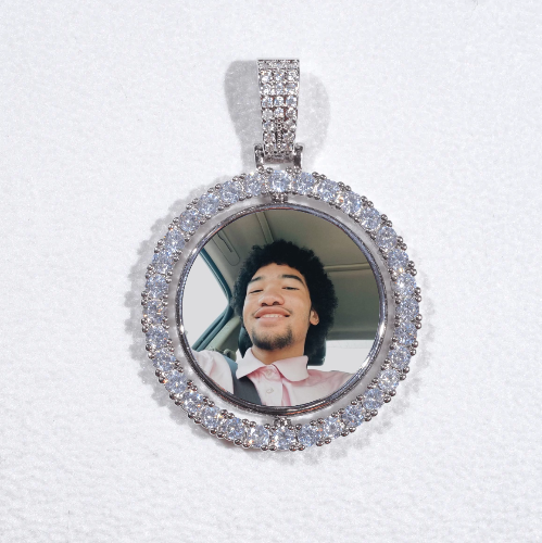 3D Spinning 2-Faced Custom Picture Pendant