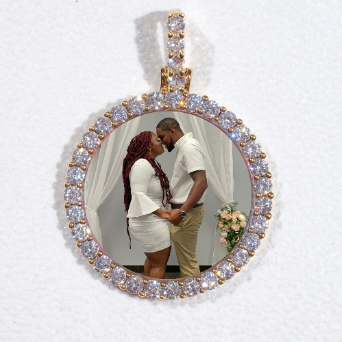 3D CIRCLE CUSTOM PICTURE PENDANT SMALL SIZE