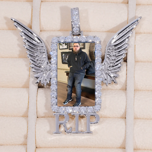 RIP WING 3D CUSTOM PICTURE PENDANT
