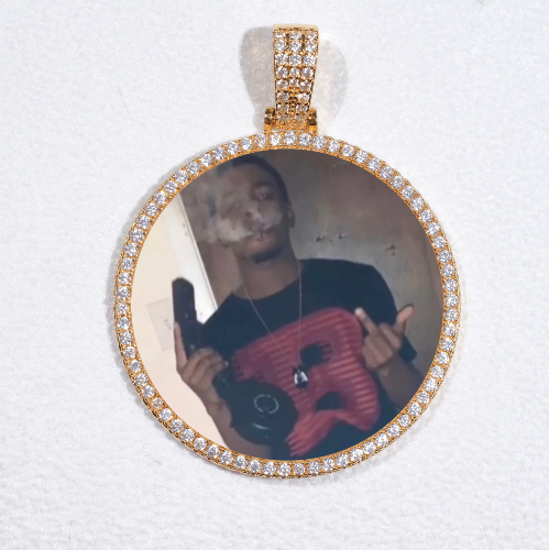 MEDIUM 3D CIRCLE CUSTOM PICTURE PENDANT
