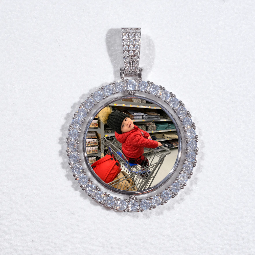 3D Spinning 2-Faced Custom Picture Pendant