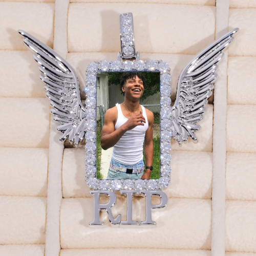 RIP WING 3D CUSTOM PICTURE PENDANT