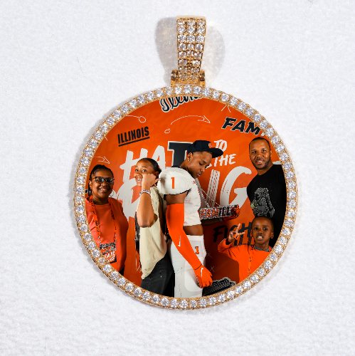 MEDIUM 3D CIRCLE CUSTOM PICTURE PENDANT