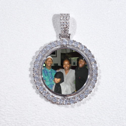 3D Spinning 2-Faced Custom Picture Pendant