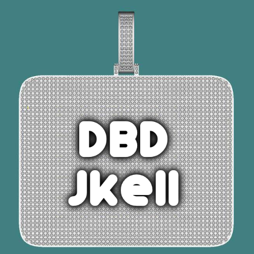 CUSTOM LETTER NECKLACE 3D BIG SQUARE