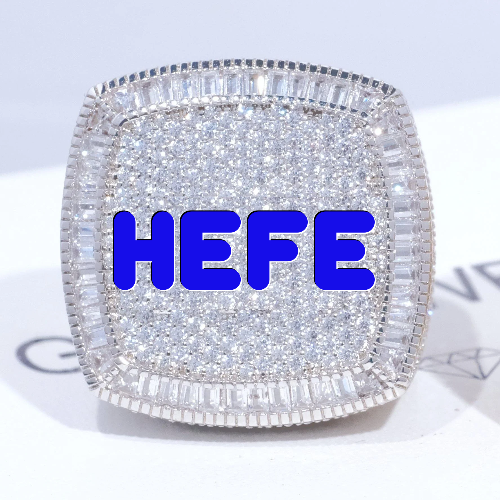 CUSTOM LETTER 3D ICED RING