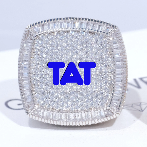 CUSTOM LETTER 3D ICED RING