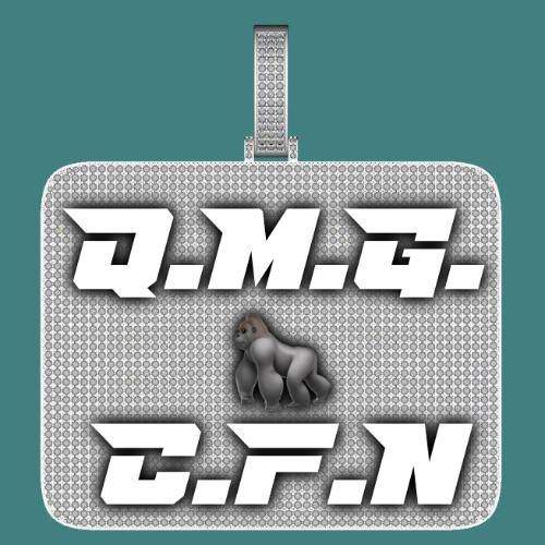 CUSTOM LETTER NECKLACE 3D BIG SQUARE
