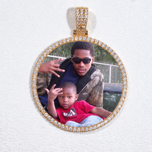 MEDIUM 3D CIRCLE CUSTOM PICTURE PENDANT