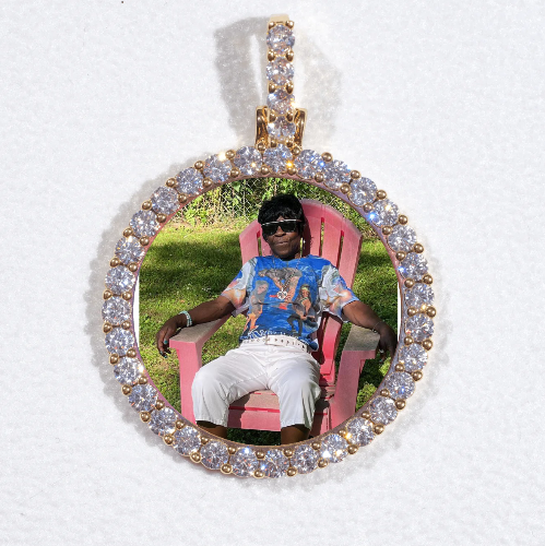 3D CIRCLE CUSTOM PICTURE PENDANT SMALL SIZE