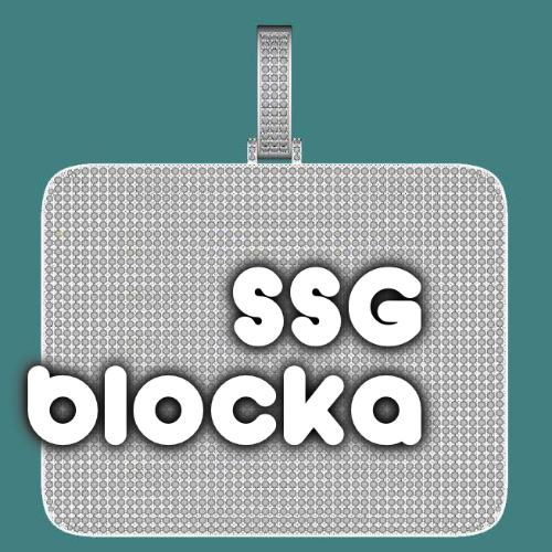 CUSTOM LETTER NECKLACE 3D BIG SQUARE