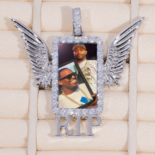 RIP WING 3D CUSTOM PICTURE PENDANT