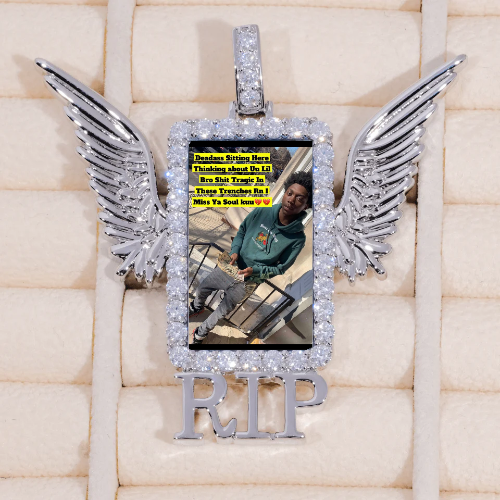 RIP WING 3D CUSTOM PICTURE PENDANT