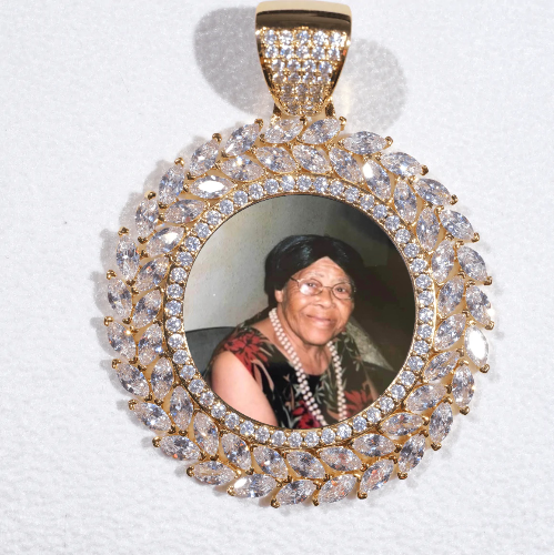 Large 3D Wheat Ear Custom Picture Pendant