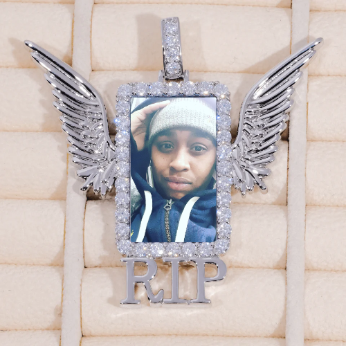 RIP WING 3D CUSTOM PICTURE PENDANT