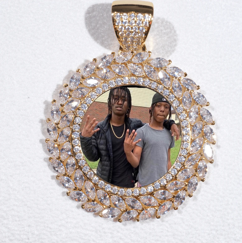 Large 3D Wheat Ear Custom Picture Pendant
