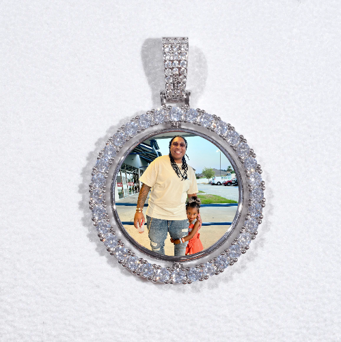 3D Spinning 2-Faced Custom Picture Pendant