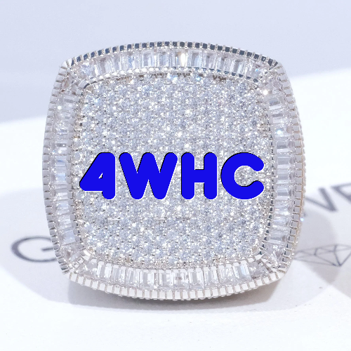 CUSTOM LETTER 3D ICED RING