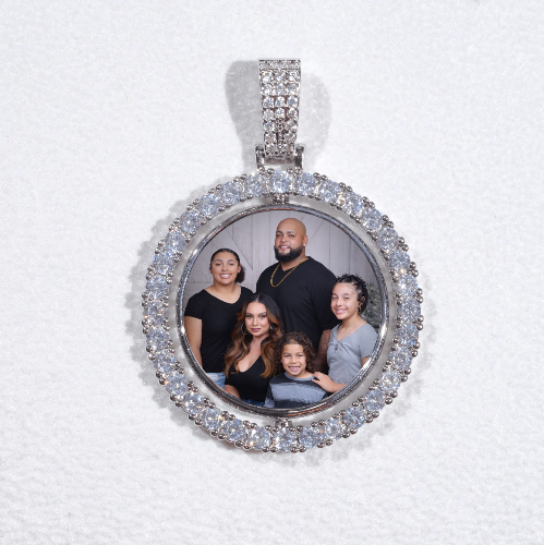 3D Spinning 2-Faced Custom Picture Pendant