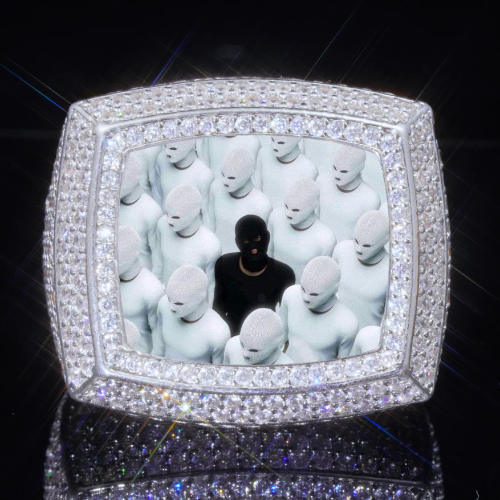 3D CUSTOM PICTURE ICED RING